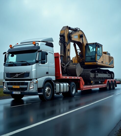 Flux_Dev_A_highangle_photograph_of_a_large_European_tractor_un_1